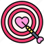 love, heart, valentine, dating, emotional, affection, bonding, darts, target 