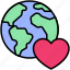 love, heart, valentine, dating, emotional, affection, bonding, earth, globe 