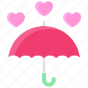 love, heart, valentine, dating, emotional, affection, bonding, umbrella