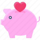 love, heart, valentine, dating, emotional, affection, bonding, piggy bank