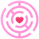 love, heart, valentine, dating, emotional, affection, bonding, maze