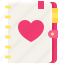 love, heart, valentine, dating, emotional, affection, bonding, book, notepad 