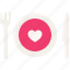 love, heart, valentine, dating, emotional, fork, spoon, knife 