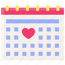 love, heart, valentine, dating, emotional, affection, bonding, calendar, date