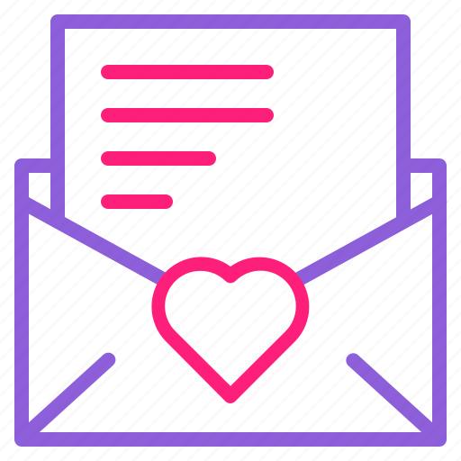 Dual, februari, letter, line, love, romantic, valentine icon - Download on Iconfinder