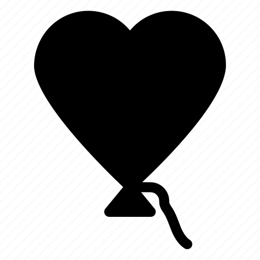 Birthday, celebrations, decoration, heart balloon, valentine heart icon icon - Download on Iconfinder