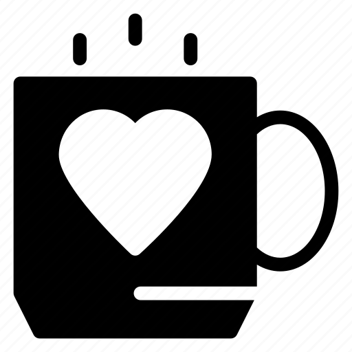 Feelings, friendship, heart symbol, steaming coffee, valentine day icon - Download on Iconfinder