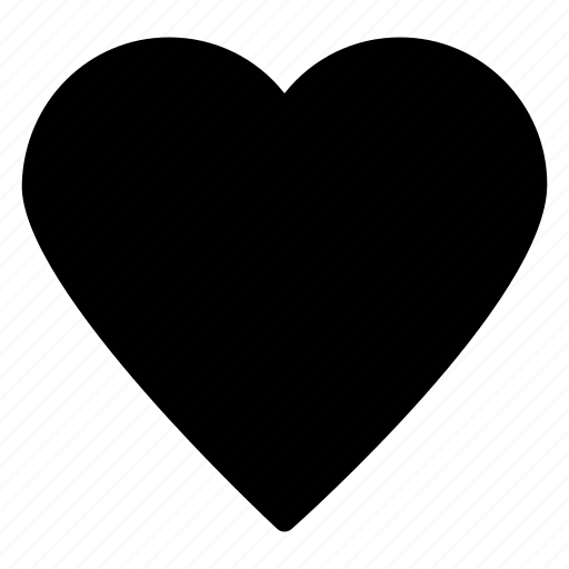 Black, heart, hearts, love, romance, romantic, shape icon - Download on Iconfinder