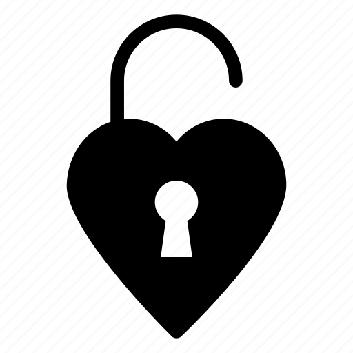Heart shaped, love secret, padlock, privacy, secret feelings icon icon - Download on Iconfinder