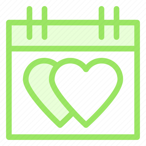 Calendar, date, hearts, love icon - Download on Iconfinder