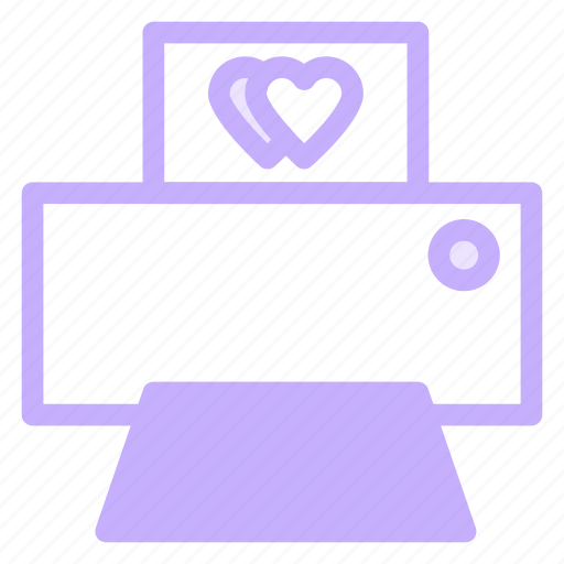 Love, print, printer, romance, wdding icon - Download on Iconfinder