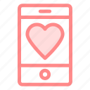 heart, love, romance, smartphone