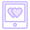 love, mobile, romance, tablet