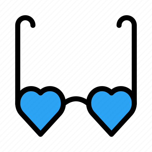 Love, heart, glasses, romance, goggles icon - Download on Iconfinder