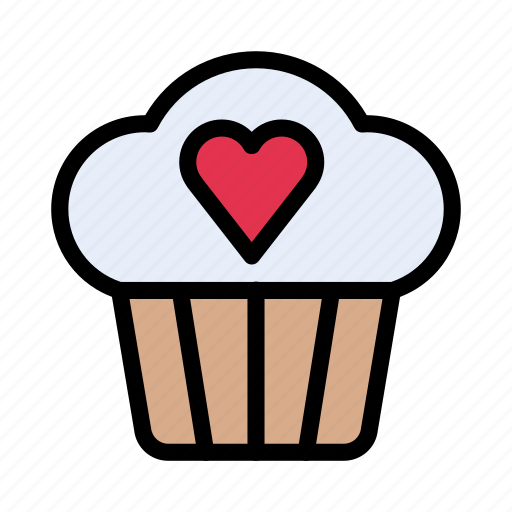 Cupcake, love, dessert, sweets, muffin icon - Download on Iconfinder