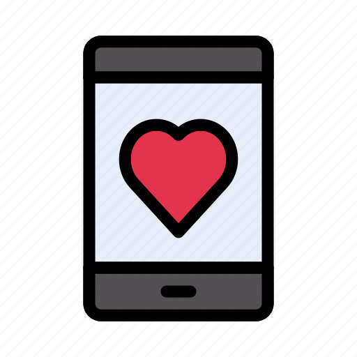 Love, mobile, dating, romance, online icon - Download on Iconfinder