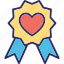 heart, heart badge, insignia 