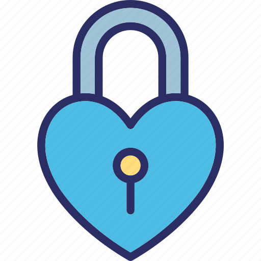Heart lock, love inspiration, privacy, romantic icon - Download on Iconfinder