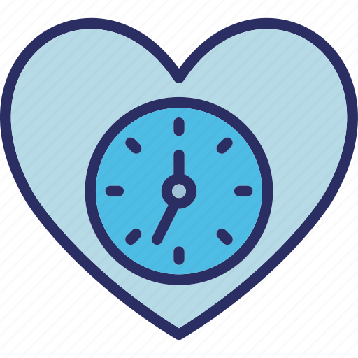 Clock, heart, love, time, timer icon - Download on Iconfinder