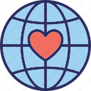 globe, heart, love travel, love world, peace