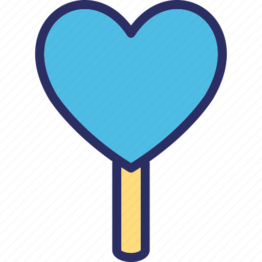 Confectionery, heart, heart lollipop, lolly icon - Download on Iconfinder