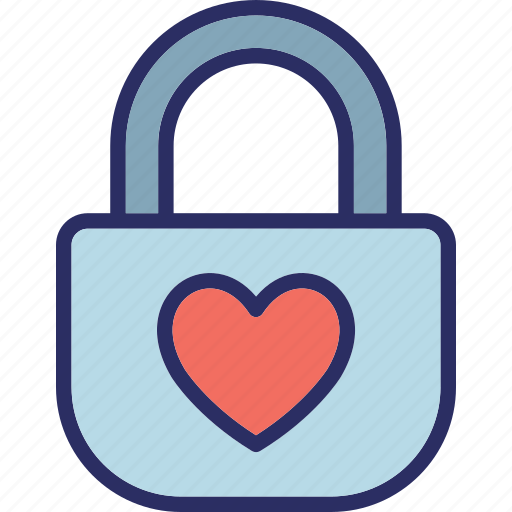 Heart lock, love inspiration, privacy, romantic icon - Download on Iconfinder