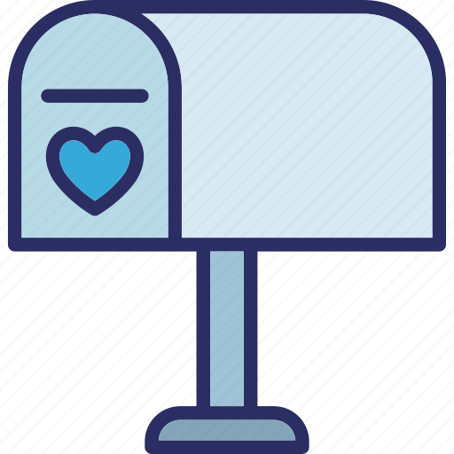 Heart, letter box, love correspondence, love theme icon - Download on Iconfinder