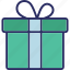 gift, gift box, present, present box 