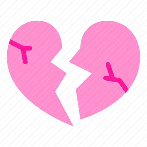 Broken, heart, love, valentine, romantic icon - Download on Iconfinder