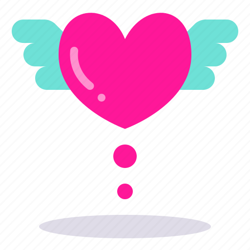 Heart, love, wings, valentine, romantic icon - Download on Iconfinder
