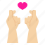 heart, hand, love, gesture, finger, valentine 