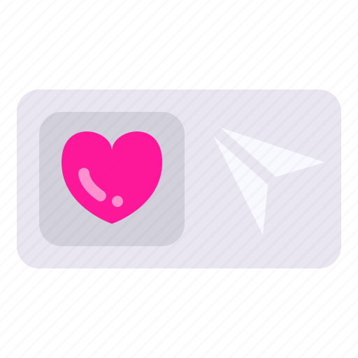 Sending, love, valentine, heart, message, chat icon - Download on Iconfinder