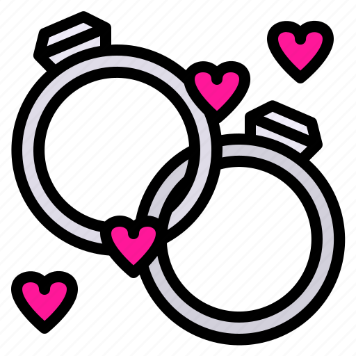Couple, rings, love, wedding, heart, romance icon - Download on Iconfinder