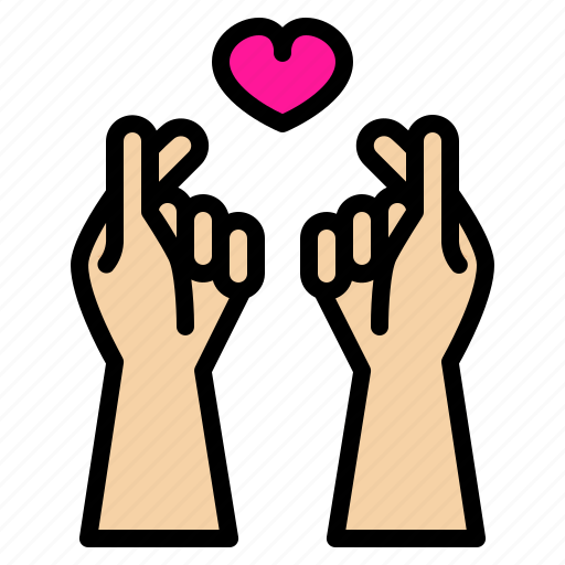 Heart, hand, love, gesture, finger, romantic icon - Download on Iconfinder