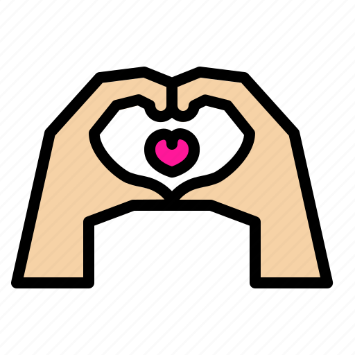 Heart, hand, love, gesture, finger, valentine icon - Download on Iconfinder