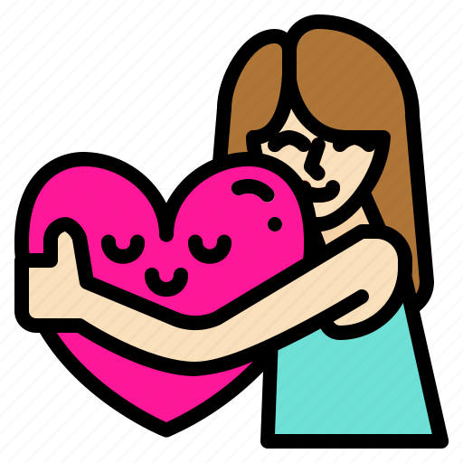 Hug, heart, love, valentine, romantic icon - Download on Iconfinder