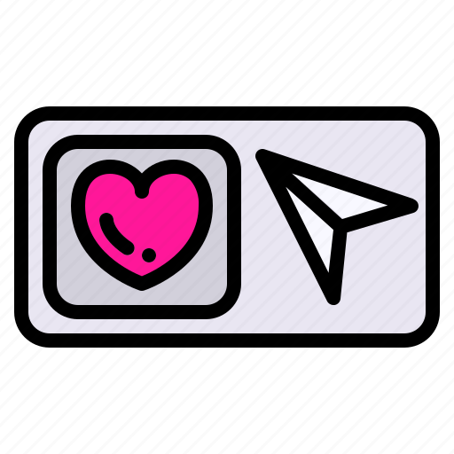 Sending, love, heart, valentine, romantic icon - Download on Iconfinder