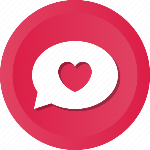 Bubble, chat, communication, heart, love, speech, talk icon - Download on Iconfinder