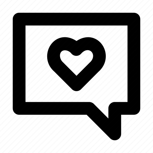 Chat, heart, love, romance, valentine icon - Download on Iconfinder