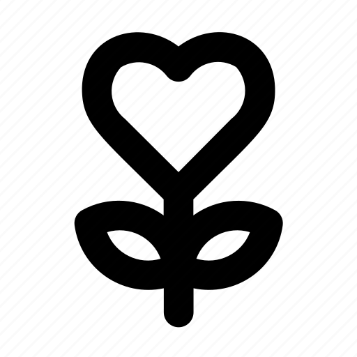 Flower, heart, love, plant, romance, valentine icon - Download on Iconfinder