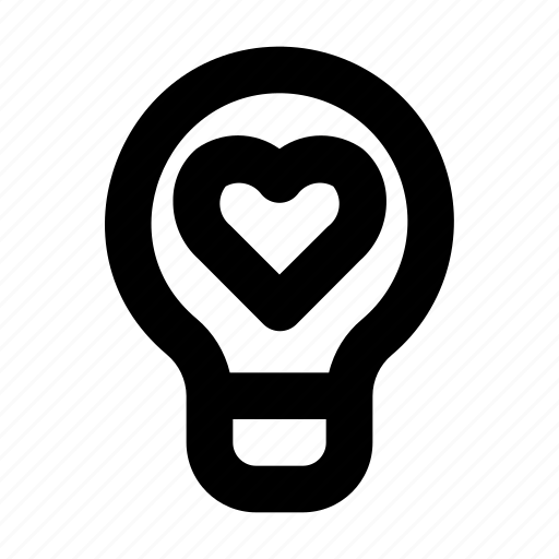 Heart, idea, lamp, love, romance, valentine icon - Download on Iconfinder