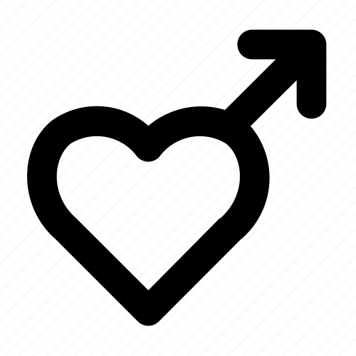 Heart, love, male, romance, valentine icon - Download on Iconfinder