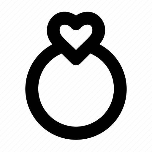 Heart, love, ring, romance, valentine icon - Download on Iconfinder