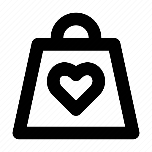 Bag, heart, love, romance, shop, valentine icon - Download on Iconfinder