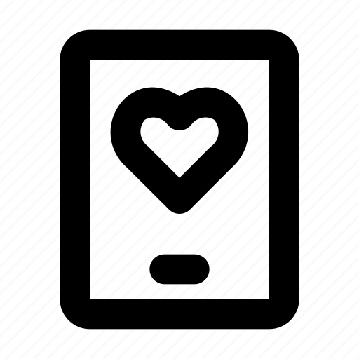 Heart, love, romance, smartphone, valentine icon - Download on Iconfinder