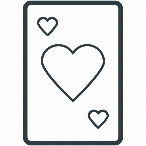 Blackjack card, casino, game, heart, poker card icon - Download on Iconfinder