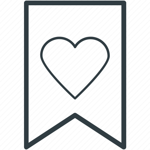 Decoration, festive, heart ribbon, heart shape, valentine day icon - Download on Iconfinder