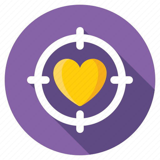 Affection, feelings, heart focal point, heart focus, in love icon - Download on Iconfinder