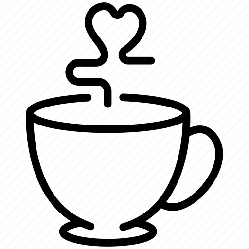 Love, tea, romantic, coffee, cup, heart, beverage icon - Download on Iconfinder