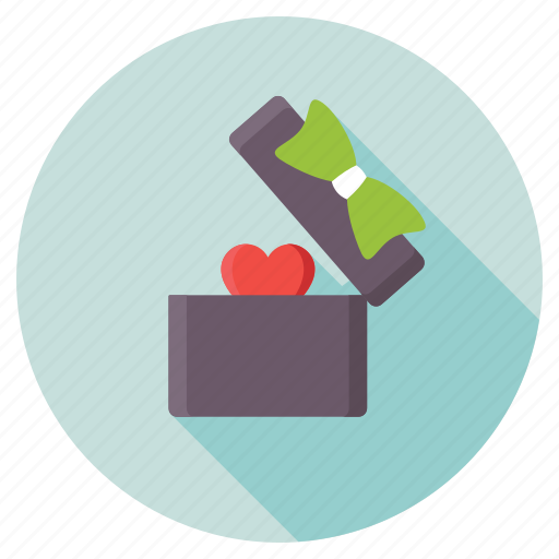 Affectionate, gift box, loving gift, present box, valentines gift icon - Download on Iconfinder